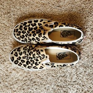 Vans 7.5 Cheetah Print